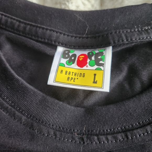 Bape Camo Ape Face Black And Blue T-Shirt Mens Size Large - Picture 4 of 6